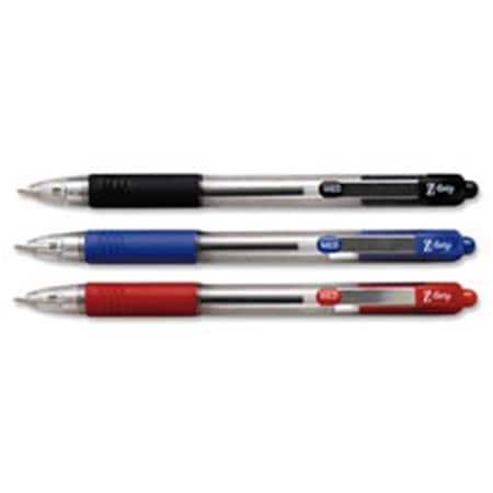 Workstationpro Z-Grip Retractable Ballpoint Pens - Black, 18PK WO3199854